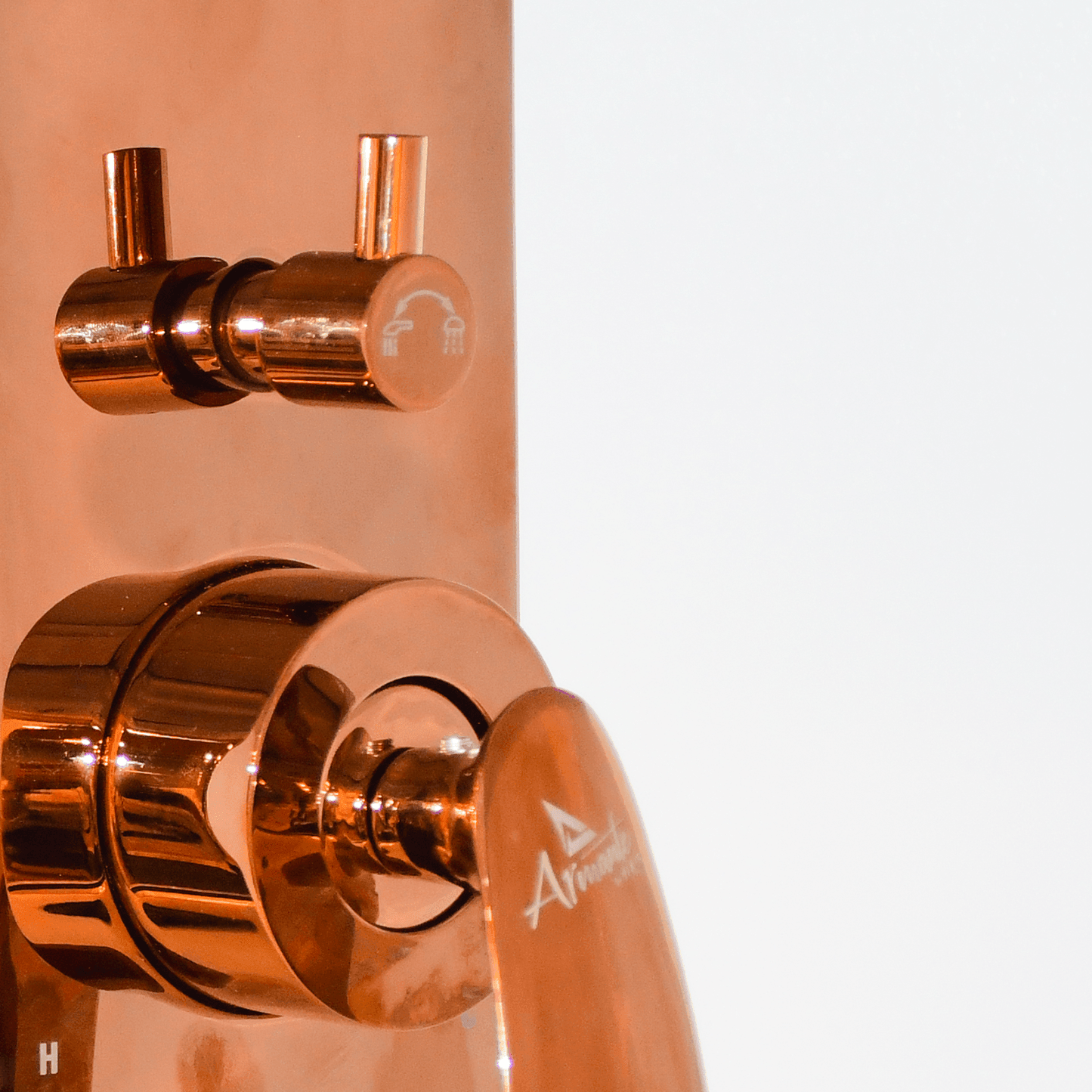 Upper Part High Flow Diverter 46 MM - Rose Gold | Premium Bathroom Diverter - D&B Bathware