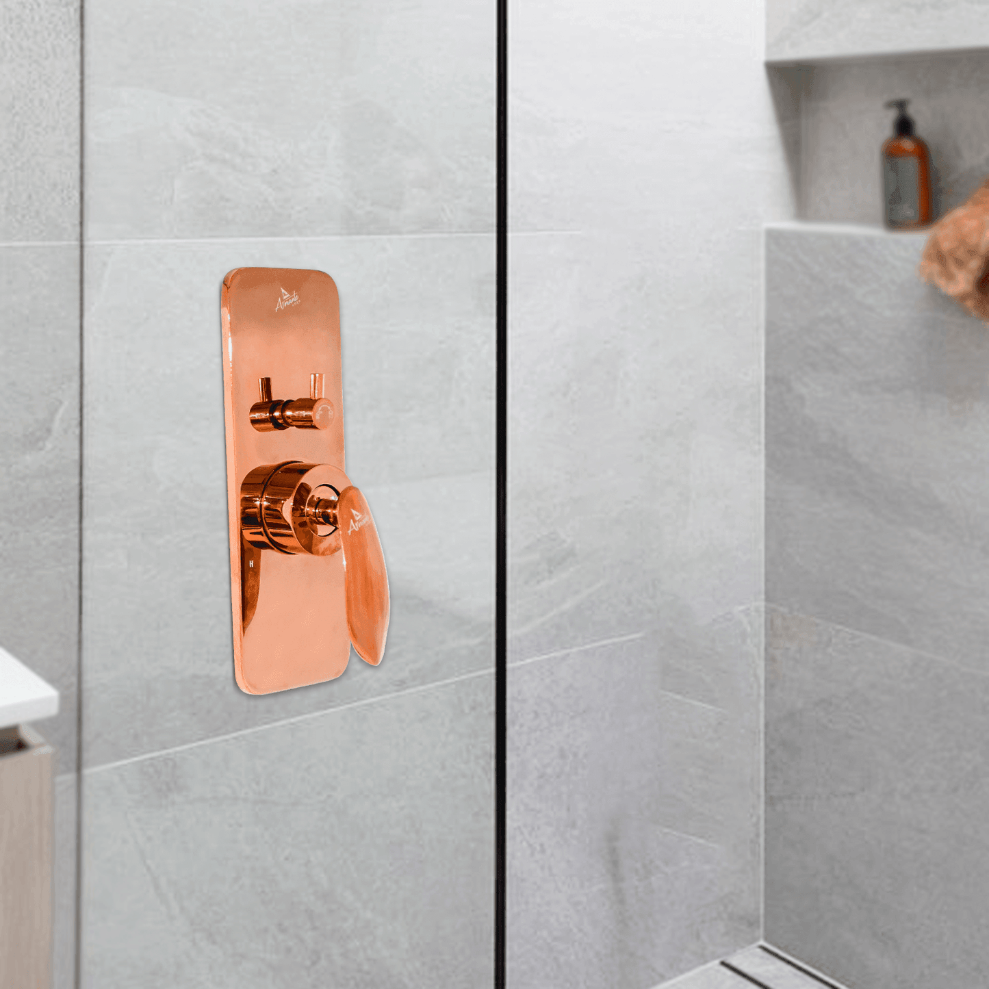 Upper Part High Flow Diverter 46 MM - Rose Gold | Premium Bathroom Diverter - D&B Bathware