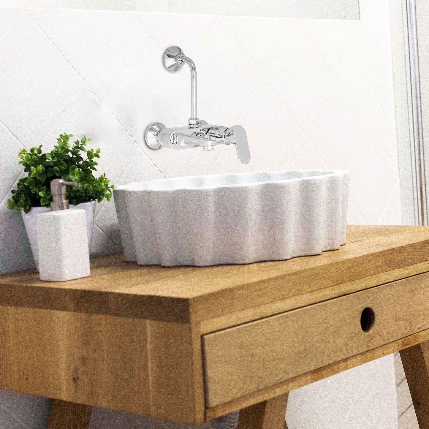 Wall Mounted Hot & Cold Mixer Upper Part | Basin & Bath Faucet for Modern Bathrooms - D&B Bathware