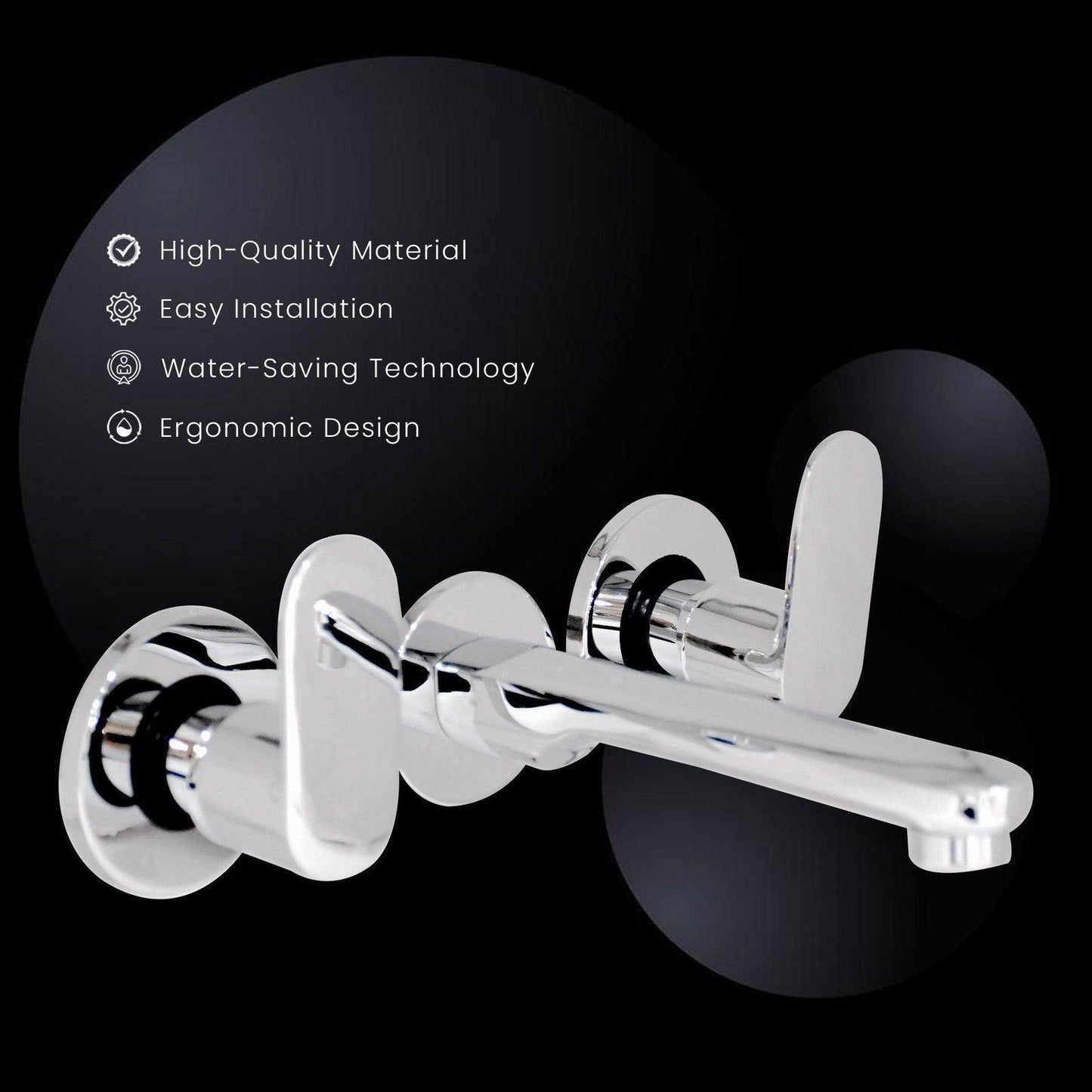 Wall Mounted Hot & Cold Mixer Upper Part | Basin & Bath Faucet for Modern Bathrooms - D&B Bathware