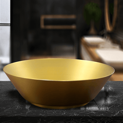 Milano Empire Gold Metallic Wash Basins | Luxury Bathroom Fixtures - D&B Bathware