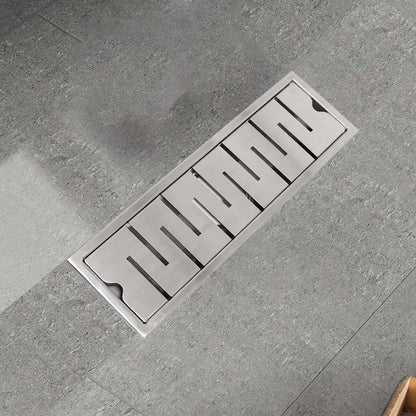 11.8 * 3.9 Inch String Shower Drain Channel SS304 Floor Drain for Bathroom - Cockroach Trap - D&B Bathware