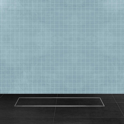 11.8 * 3.9 Inch Tylo Tile Insert Shower Drain Channel SS304 Floor Drain for Bathroom - Cockroach Trap - D&B Bathware