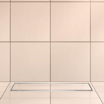 11.8 * 3.9 Inch Tylo Tile Insert Shower Drain Channel SS304 Floor Drain for Bathroom - Cockroach Trap - D&B Bathware