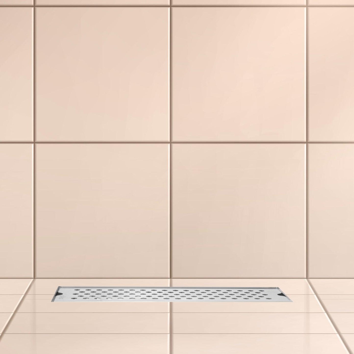 11.8 * 3.9" Vento Shower Drain Channel SS304 Floor Drain for Bathroom - Cockroach Trap - D&B Bathware