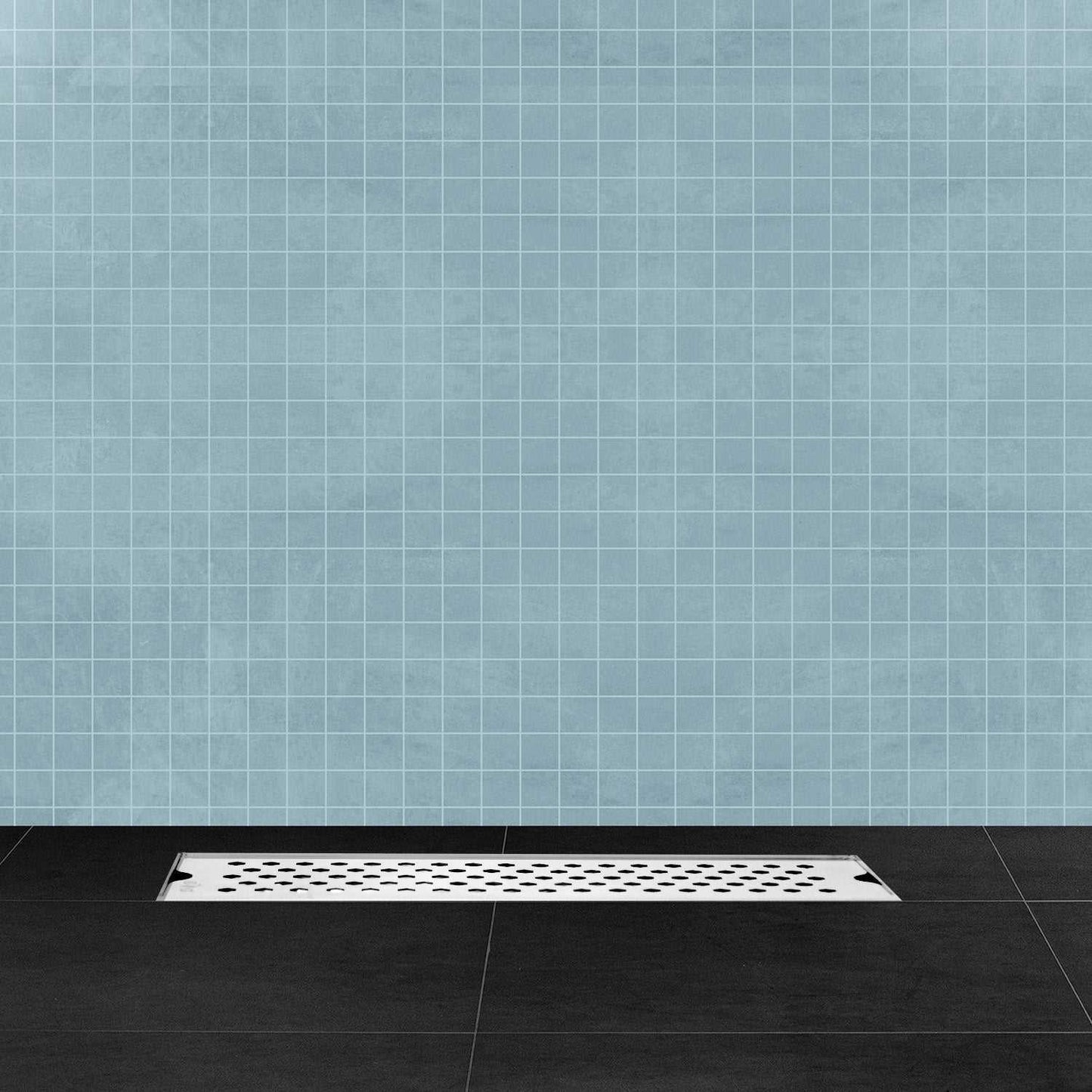 11.8 * 3.9" Vento Shower Drain Channel SS304 Floor Drain for Bathroom - Cockroach Trap - D&B Bathware