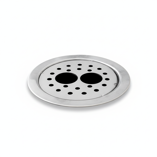 5x5 Inch Stainless Steel Locking Floor Drain Jali – Anti-Clog Cover( ROUND 121-DH )