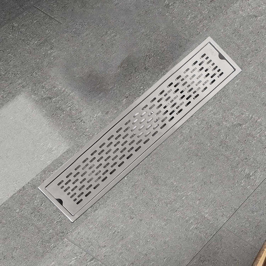 17.7 * 3.9 Inch Liner Shower Drain Channel SS304 Floor Drain for Bathroom with Cockroach Trap - D&B Bathware