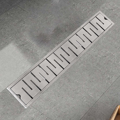 17.7 * 3.9 Inch String Shower Drain Channel SS304 Floor Drain for Bathroom - Drain Trap - D&B Bathware