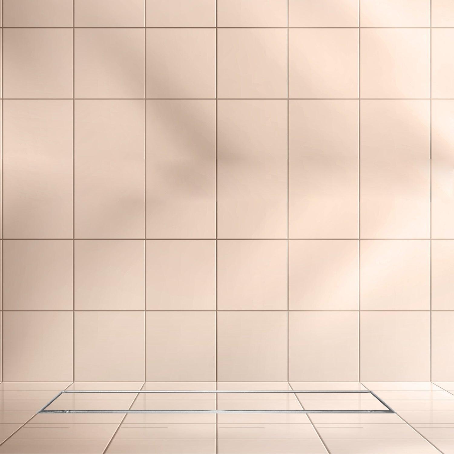 17.7 * 3.9 Inch Tylo Tile Insert Shower Drain Channel SS304 Floor Drain for Bathroom - Cockroach Trap - D&B Bathware
