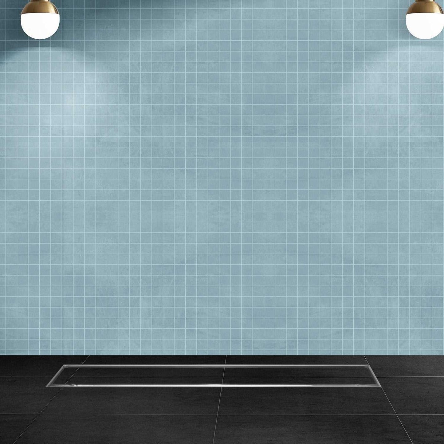 17.7 * 3.9 Inch Tylo Tile Insert Shower Drain Channel SS304 Floor Drain for Bathroom - Cockroach Trap - D&B Bathware