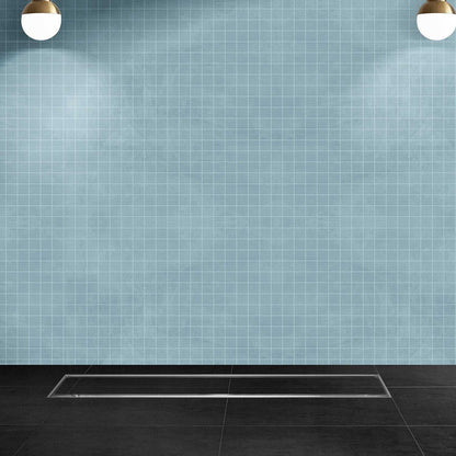 17.7 * 3.9 Inch Tylo Tile Insert Shower Drain Channel SS304 Floor Drain for Bathroom - Cockroach Trap - D&B Bathware