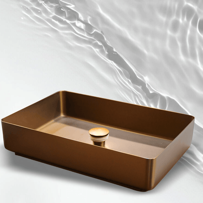 Plushy Rose Gold Metallic Wash Basins | Elegant Bathroom Design - D&B Bathware