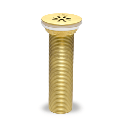 Premium Full Brass Wash Basin Drain Waste Coupling with Full Thread Design | Long-Lasting Grid Strainer for Efficient Drainage - D&B Bathware