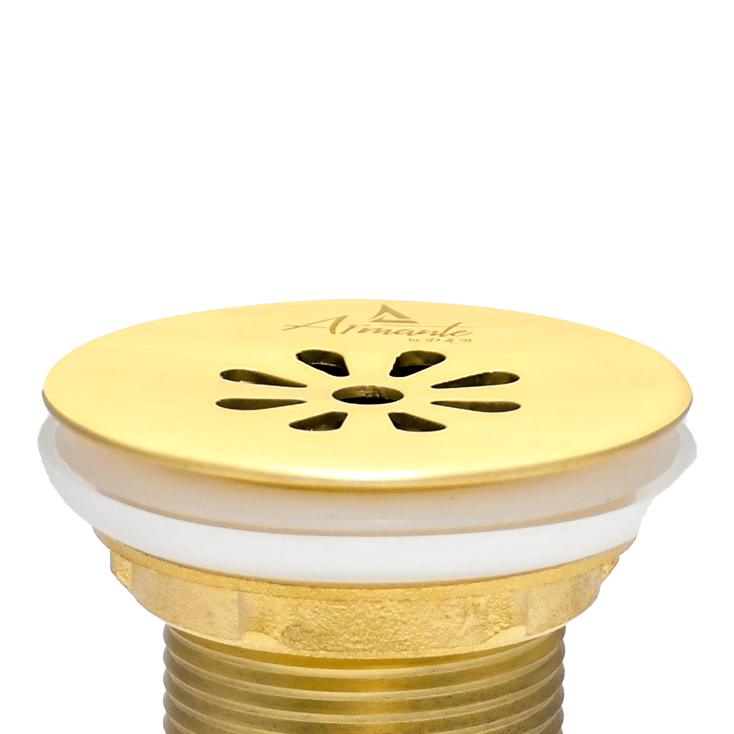 Premium Full Brass Wash Basin Drain Waste Coupling with Full Thread Design | Long-Lasting Grid Strainer for Efficient Drainage - D&B Bathware