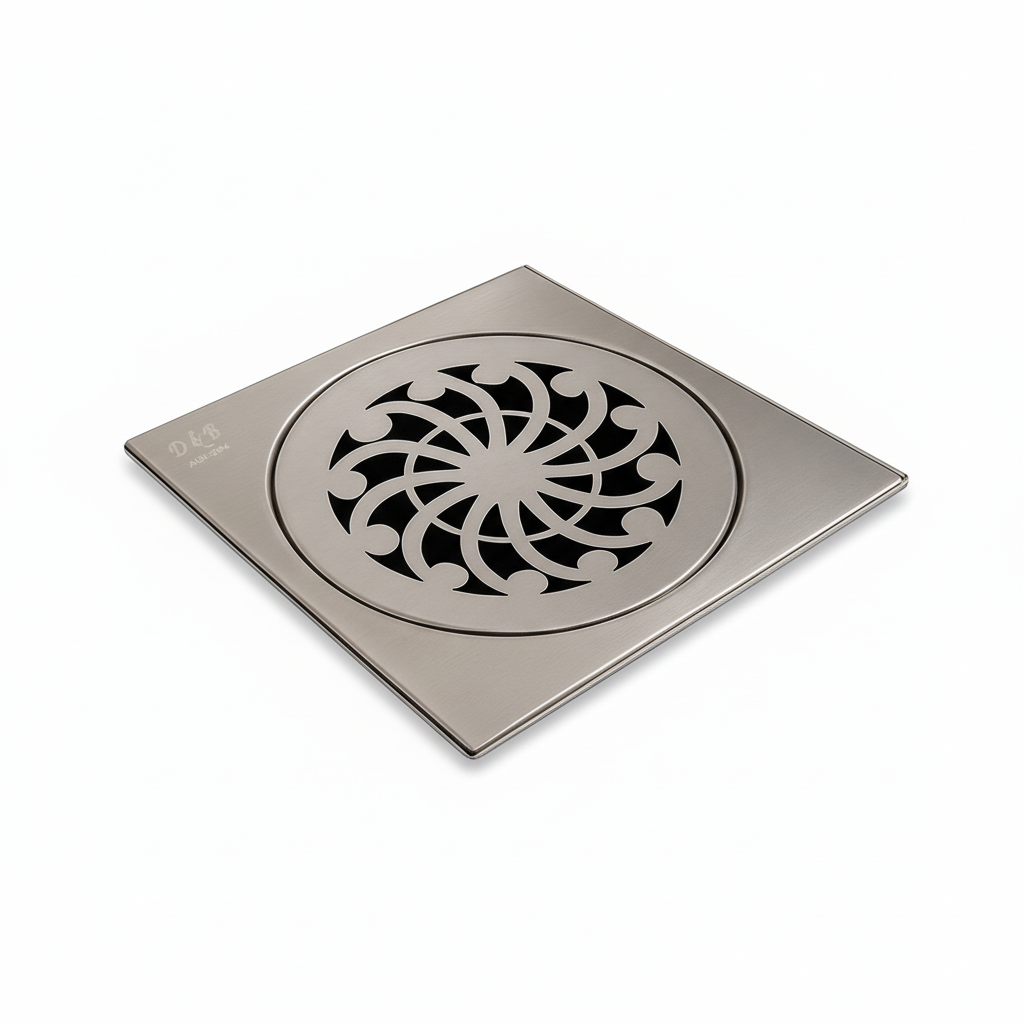 5x5 Inch Stainless Steel Locking Floor Drain Jali – Anti-Clog Cover( SQUARE 531 )