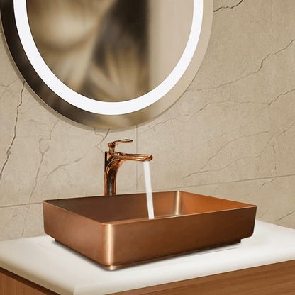 Plushy Rose Gold Metallic Wash Basins | Elegant Bathroom Design - D&B Bathware