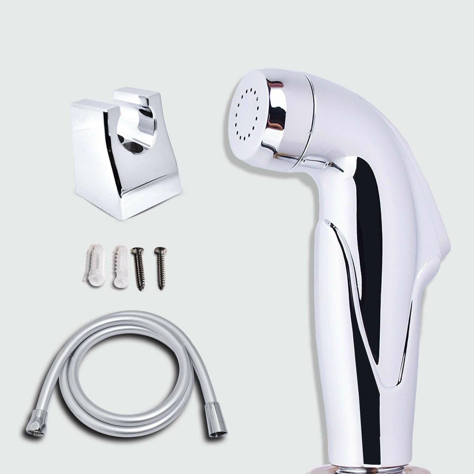 Abs Chrome Toilet Spray Hygiene Faucet with Hose and Holder and Faucet Set - D&B Bathware