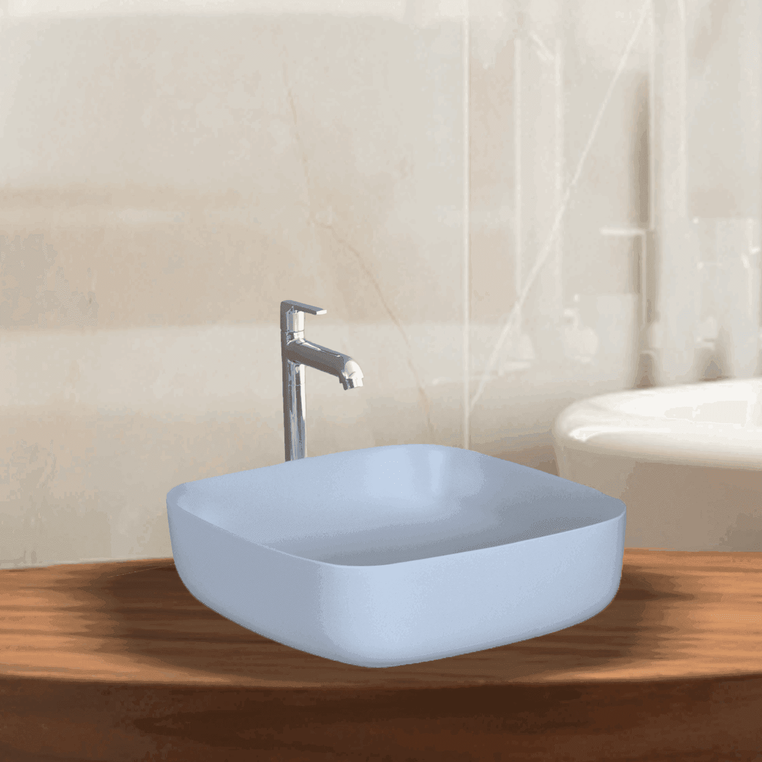 Archis Ocean Matt Table Top Basin - Elegant Ocean Matt Counter Top Wash Basin - D&B Bathware
