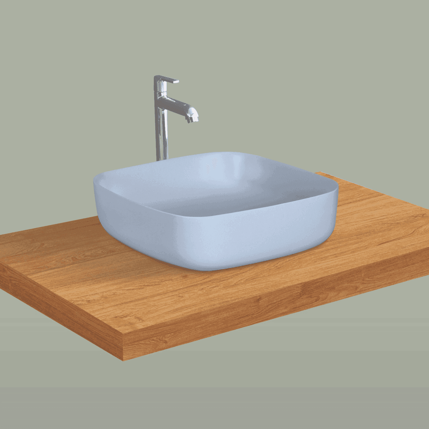 Archis Ocean Matt Table Top Basin - Elegant Ocean Matt Counter Top Wash Basin - D&B Bathware