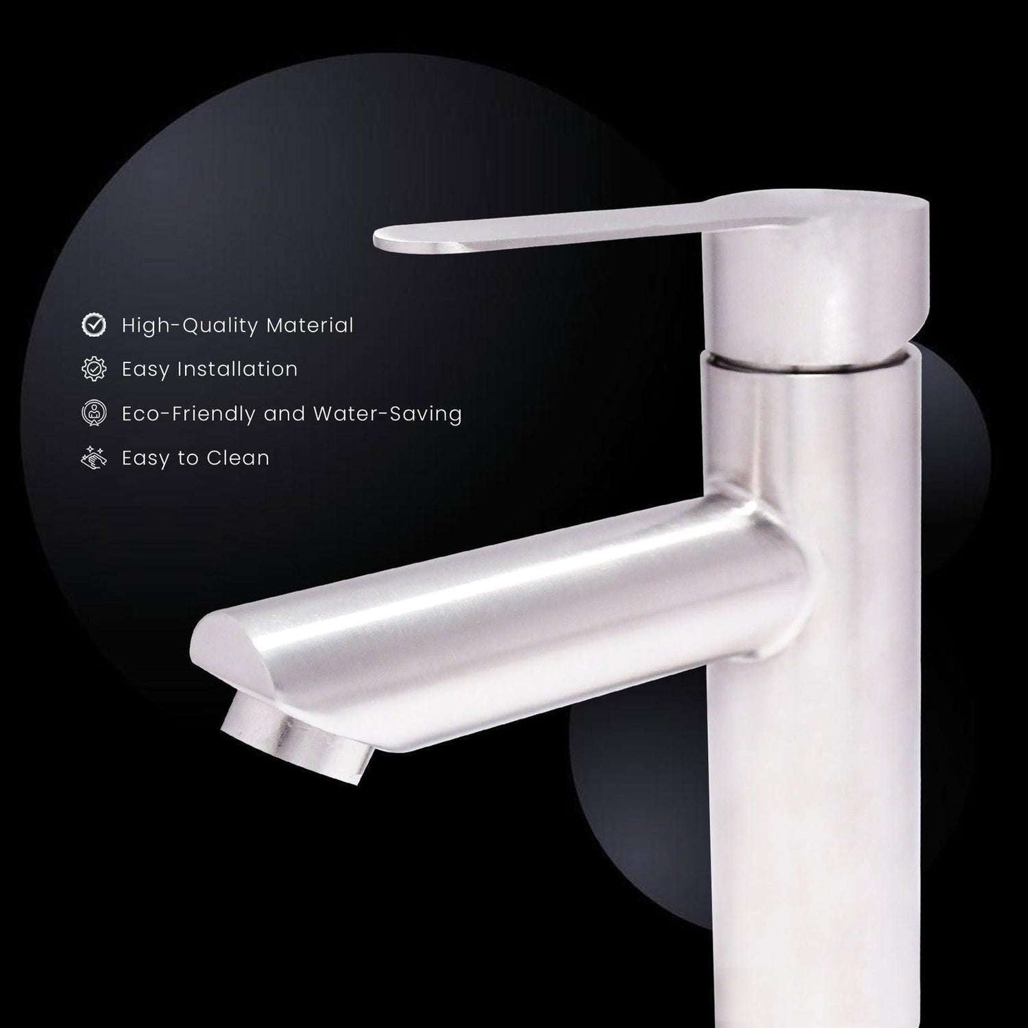 Artistic Designer Basin Mixer Tap - Modern Sink Mixer Tap for Bathroom & Kitchen Use - D&B Bathware