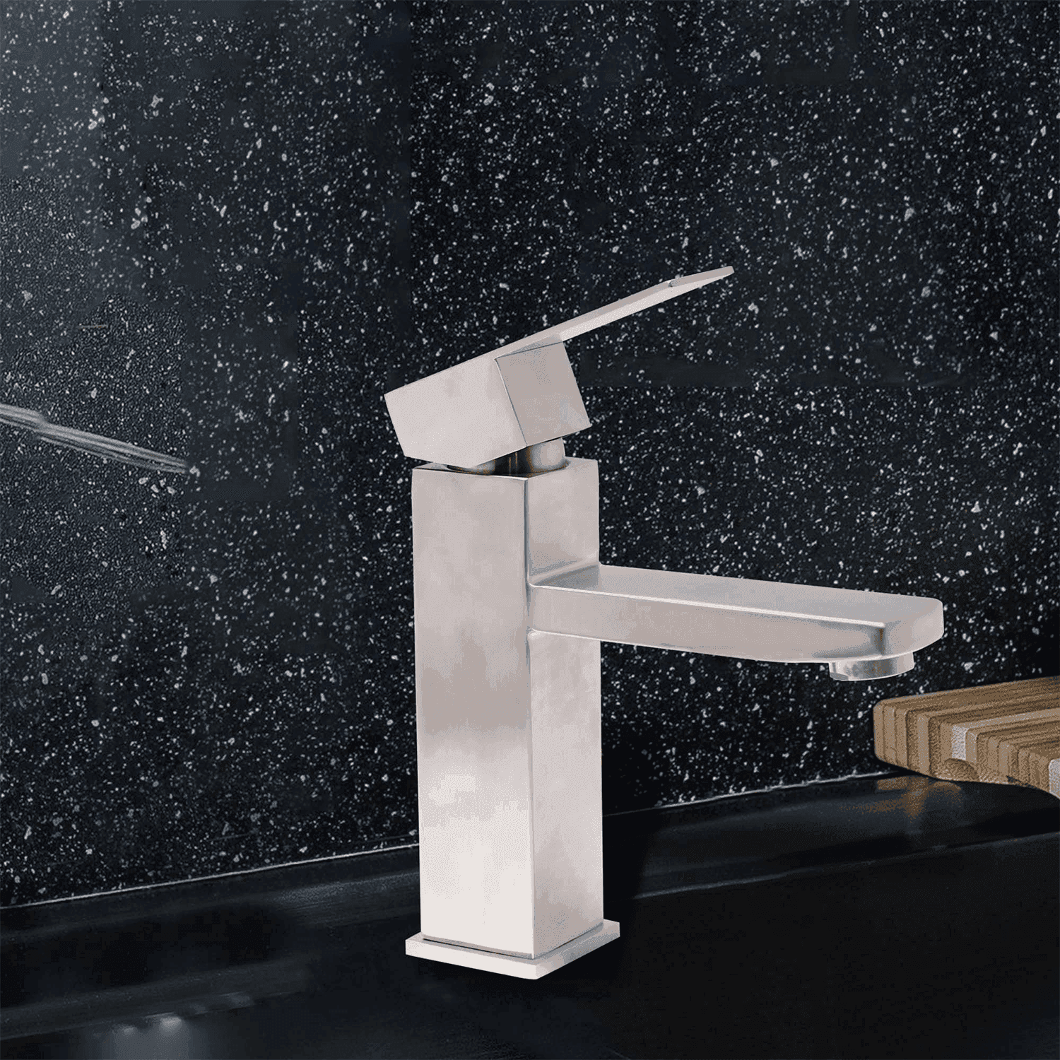 Artistic Designer Single Lever Basin Mixer Tap SUS 304 Matt Finish Faucet Ideal for Kitchen & Bathroom (Tall Boy) - D&B Bathware