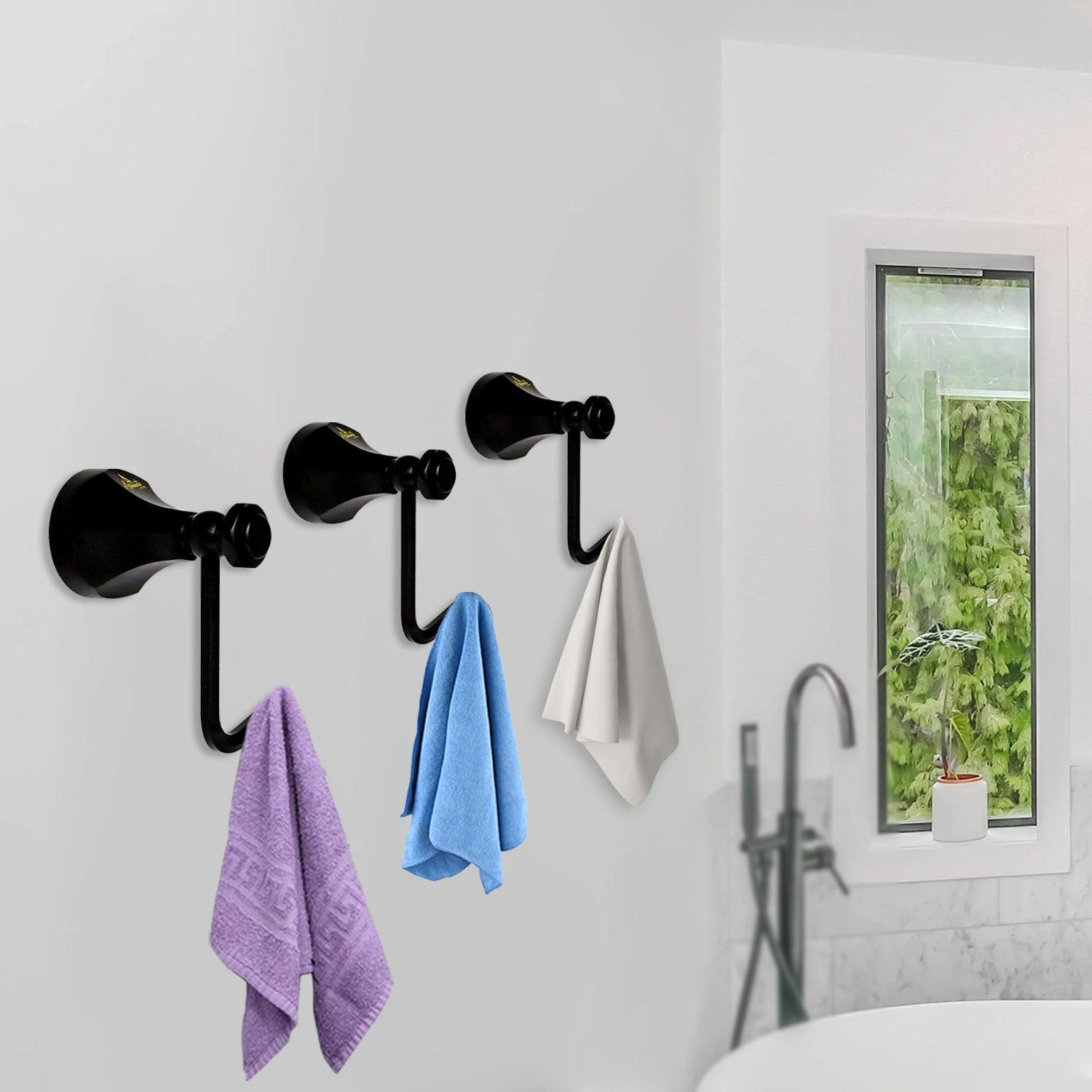 Black Coat Hook or Robe Hook for Bathroom Accessories – Stylish & Functional - D&B Bathware