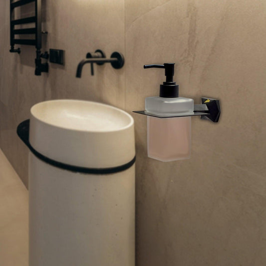 Black Liquid Soap Dispenser for Bathroom – Modern & Durable Soap Pump Accessory - D&B Bathware