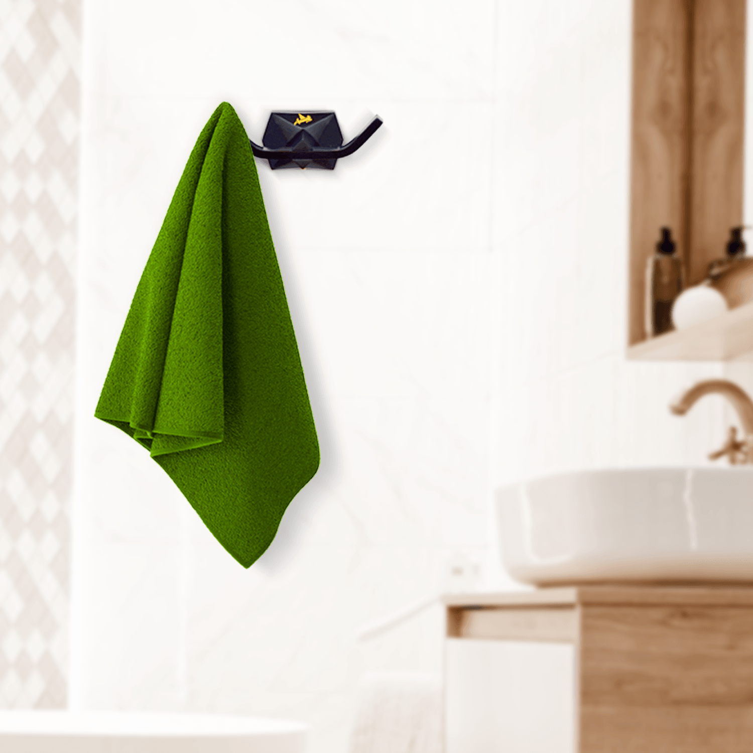 Gloria Series Black Coat Hook - Modern Bathware for Stylish Bathrooms - D&B Bathware