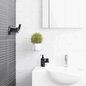 Coat Hook Black Gloria Series – Stylish Wall-Mounted Hook for Entryway & Home Organization, Durable & Elegant - D&B Bathware