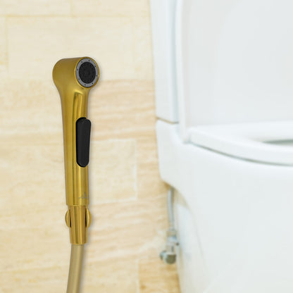 D&B Bathware ABS Health Faucet Set for Bathroom Superior Performance in Low Water Pressure - Easy Hand Grip (Brushed Gold)