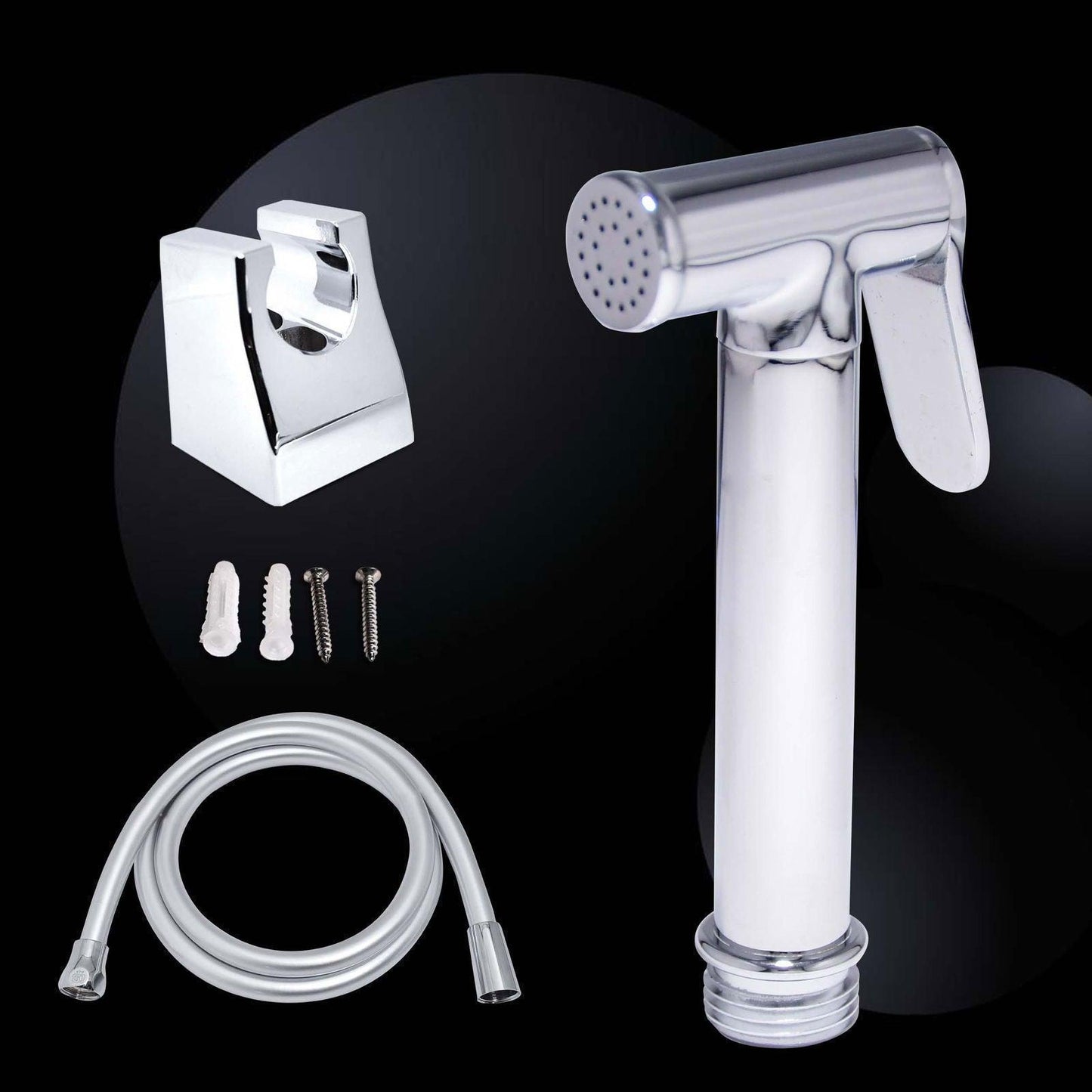 D&B BATHWARE Luxury Brass Chrome Jet Spray with Hose and Holder – Ultimate Hygiene Upgrade - D&B Bathware