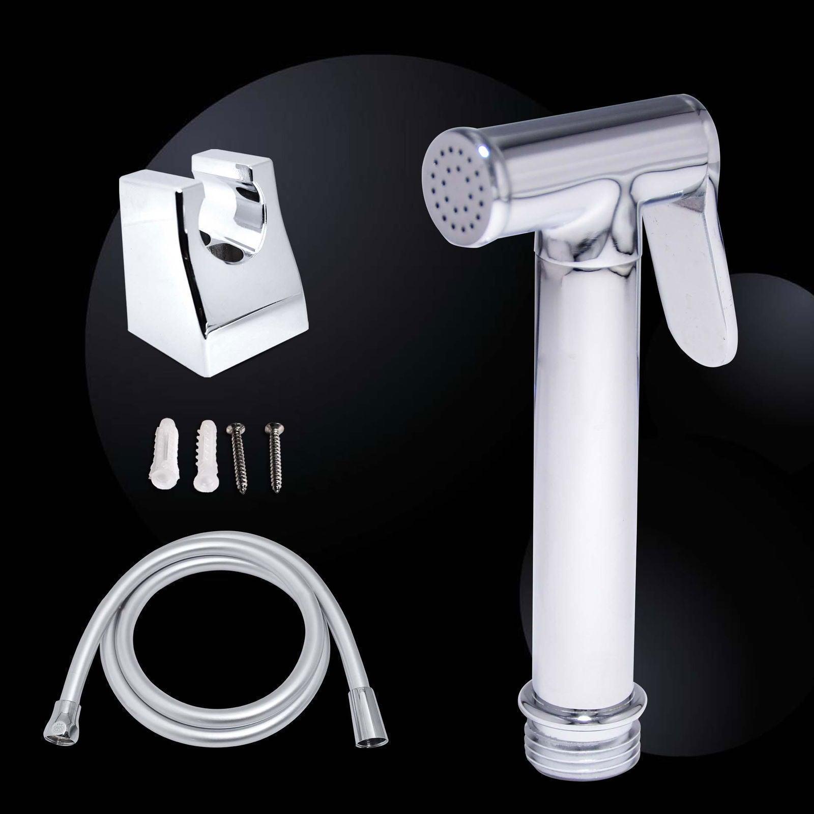 D&B BATHWARE Luxury Brass Chrome Jet Spray with Hose and Holder – Ultimate Hygiene Upgrade - D&B Bathware
