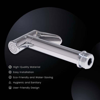 D&B BATHWARE Luxury Brass Chrome Jet Spray with Hose and Holder – Ultimate Hygiene Upgrade - D&B Bathware