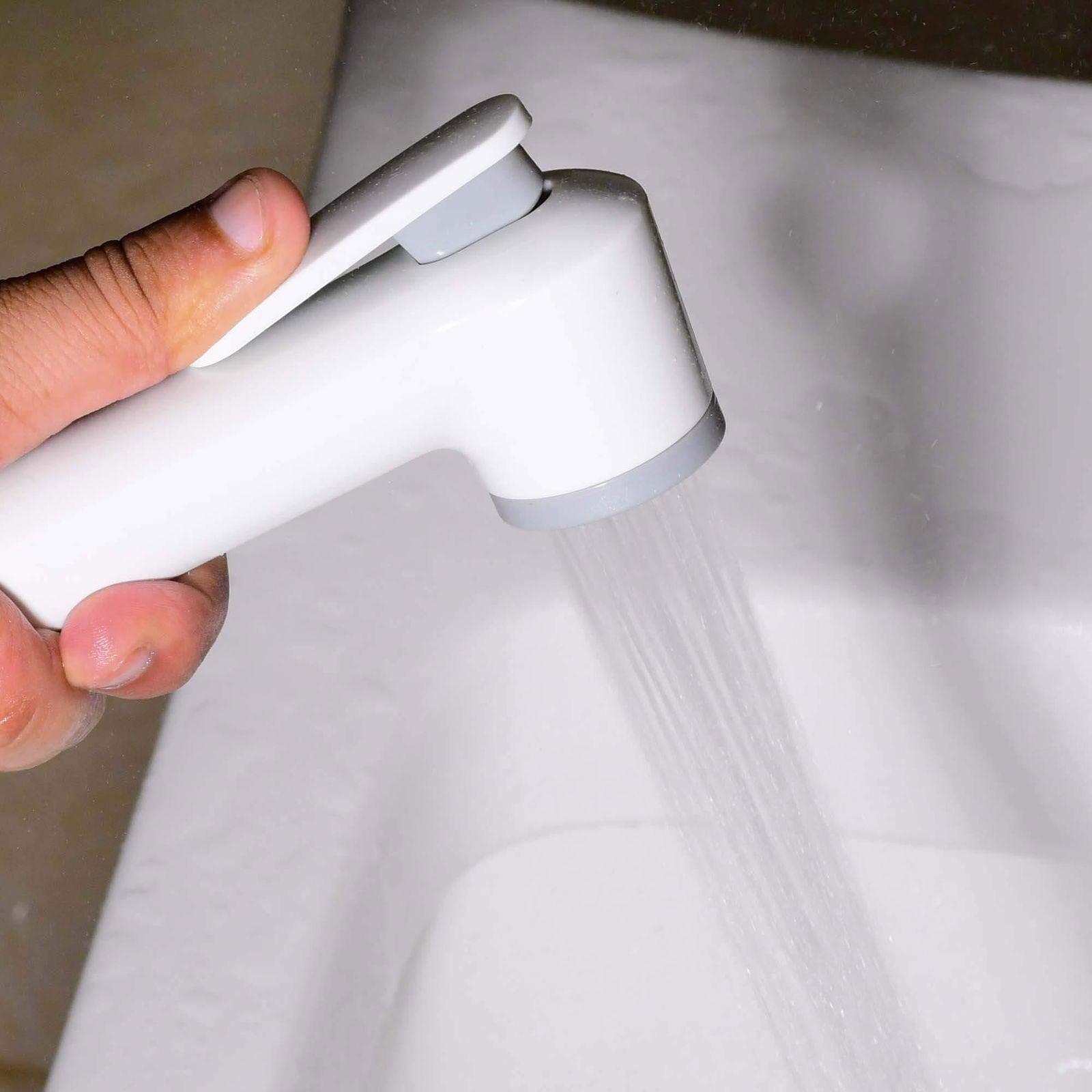D&B BATHWARE Premium Bathroom Jet Spray with Hose and Holder Toilet – Wall-Mount Installation Faucet - D&B Bathware