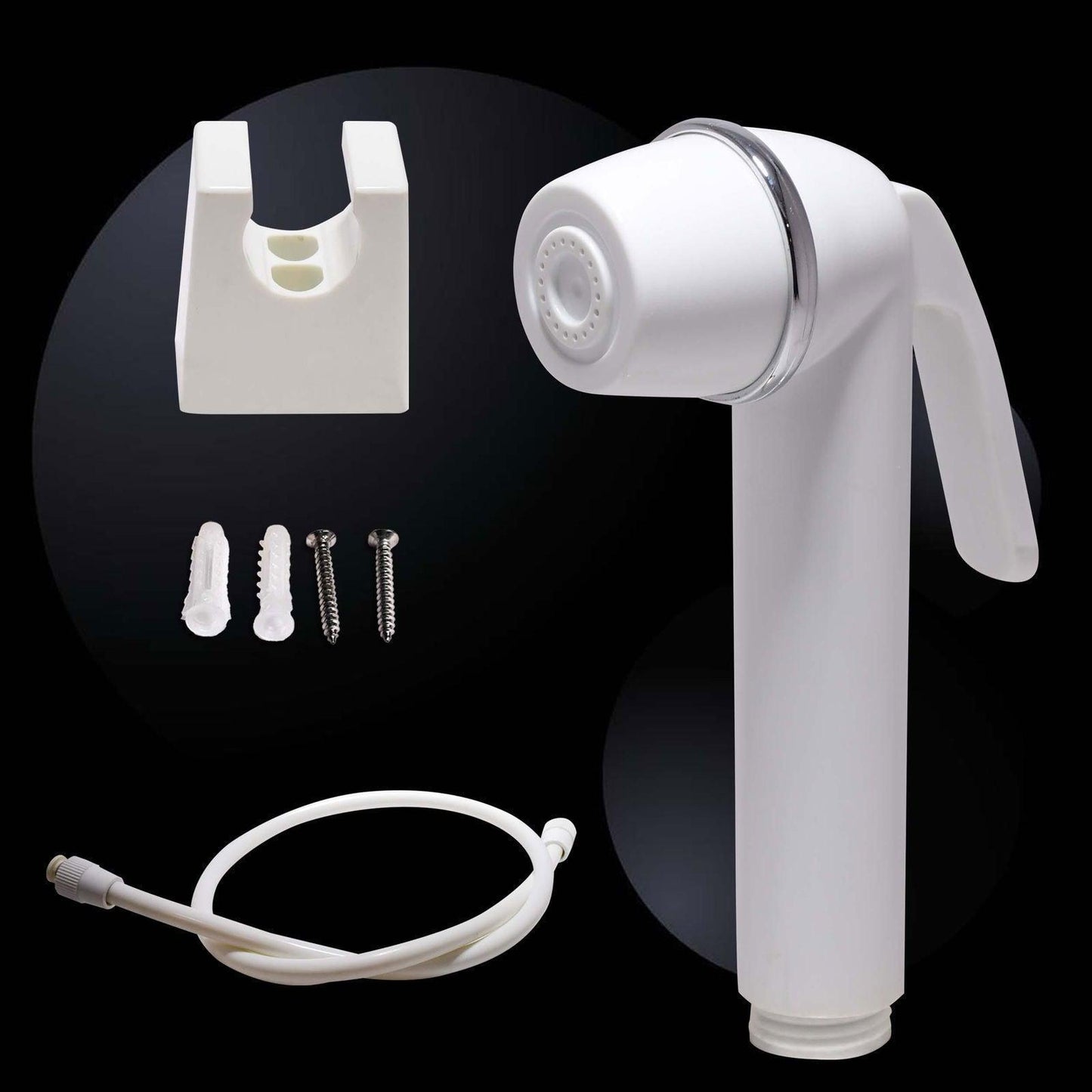 D&B BATHWARE Toilet Jet Spray Kit – 1m Hose with Wall Bracket for Seamless Wall-Mount Setup - D&B Bathware