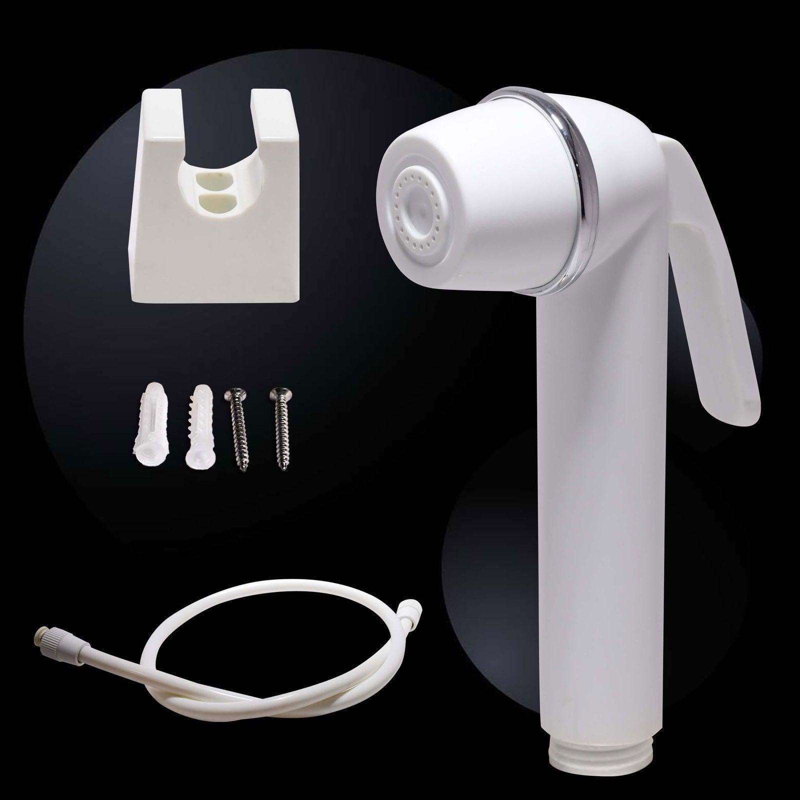 D&B BATHWARE Toilet Jet Spray Kit – 1m Hose with Wall Bracket for Seamless Wall-Mount Setup - D&B Bathware