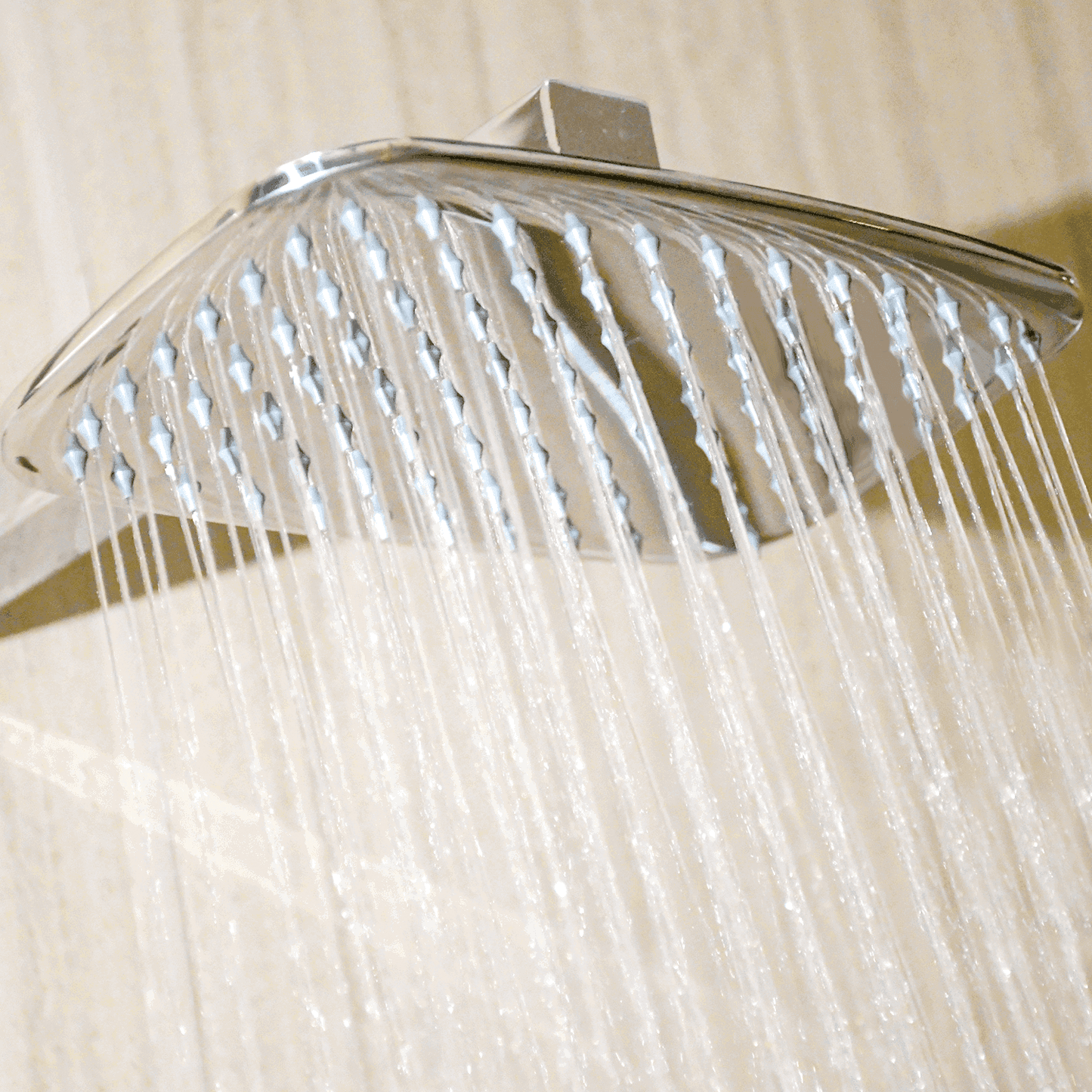 D&B Bathware Float Overhead Shower - Rectangle Rain Shower Head | Slim Design | Ideal for Bathrooms | SUS 304 Grade | Chrome Finish - D&B Bathware