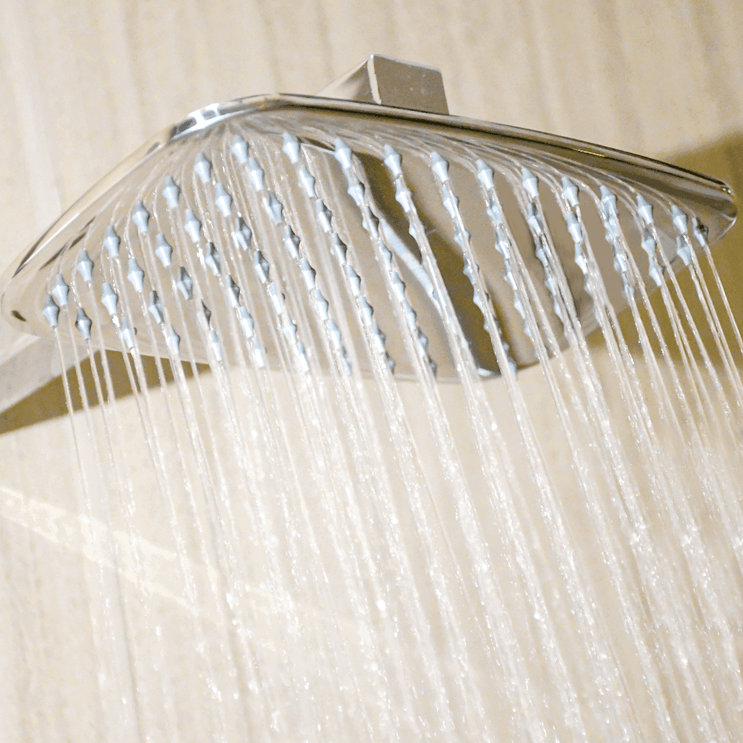 D&B Bathware Float Overhead Shower - Rectangle Rain Shower Head | Slim Design | Ideal for Bathrooms | SUS 304 Grade | Chrome Finish - D&B Bathware