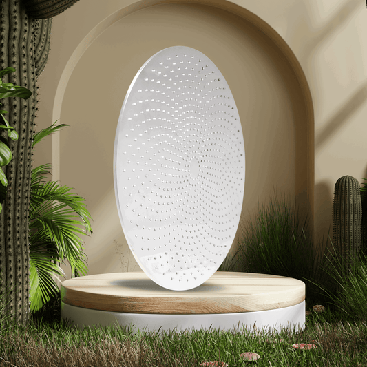 D&B Bathware Orbit Overhead Shower - Round Rain Shower Head | Slim Design | Ideal for Bathrooms | SUS 304 Grade | Chrome Finish - D&B Bathware