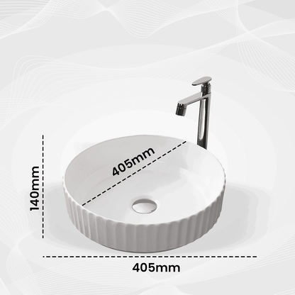 Daisy White Matt Table Top Basin | Timeless Elegance for Your Bathroom - D&B Bathware