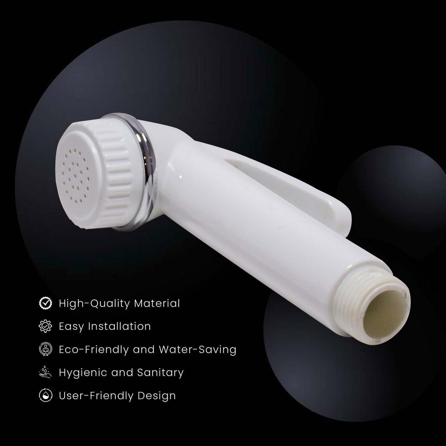 Deluxe Toilet Jet Spray Set – 1m Hose & Wall Bracket for Easy Wall-Mount Installation - D&B Bathware