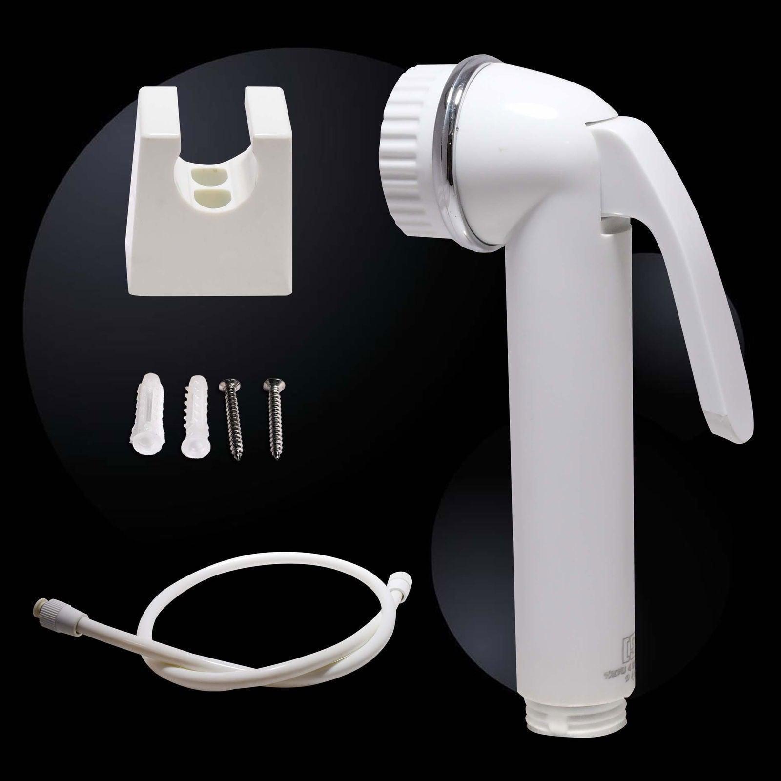 Deluxe Toilet Jet Spray Set – 1m Hose & Wall Bracket for Easy Wall-Mount Installation - D&B Bathware