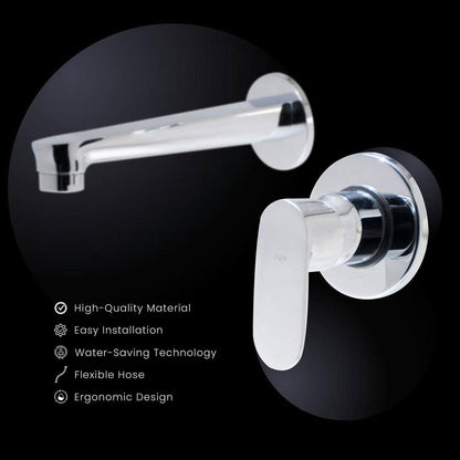 Deutsche Wall Mounted Basin/Bath Mixer Combo Upper Part | Premium Mixer for Bathroom & Bath - D&B Bathware