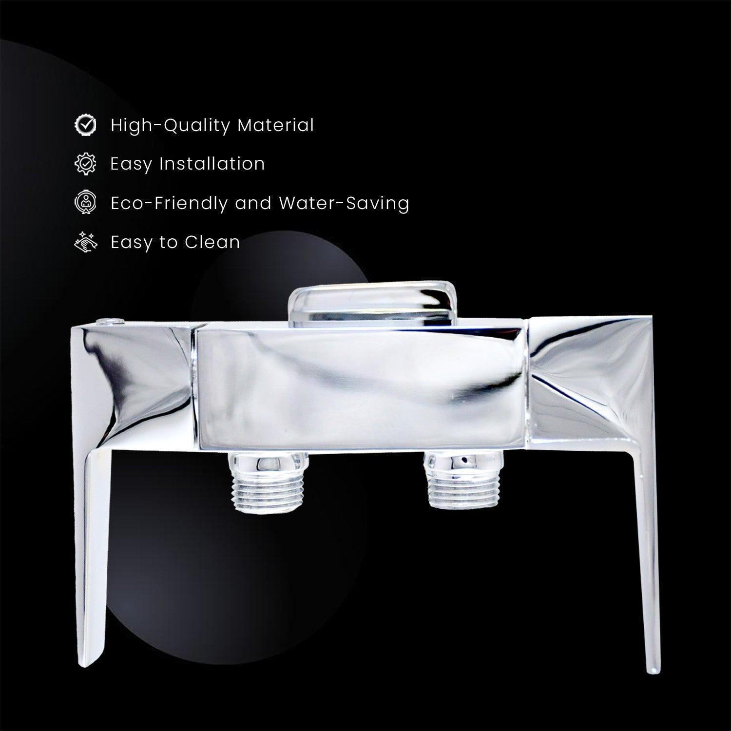 ENIGMA Brass 2Way Angle Valve Tap with Brass Flange Ideal for Bathroom & Kitchen - D&B Bathware