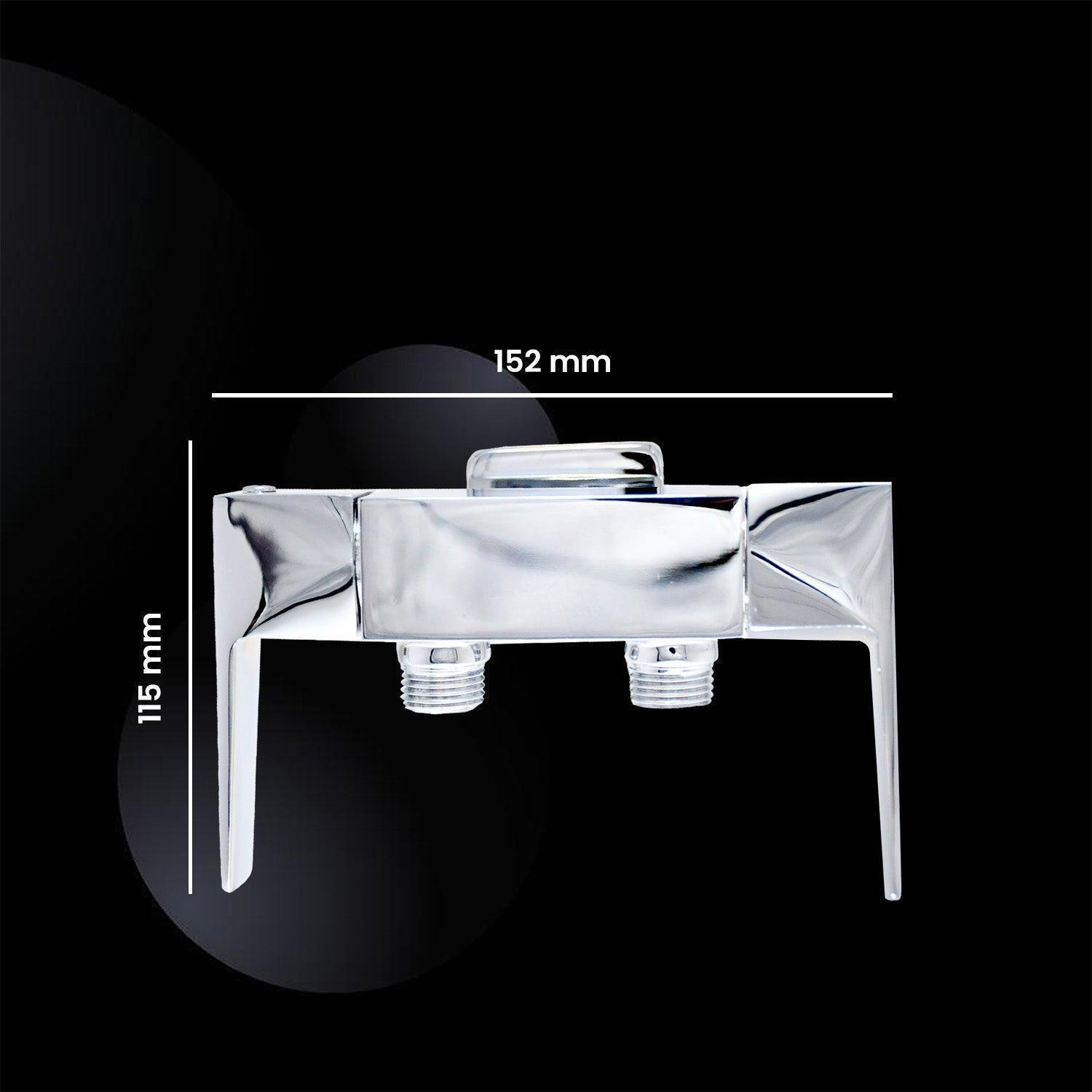 ENIGMA Brass 2Way Angle Valve Tap with Brass Flange Ideal for Bathroom & Kitchen - D&B Bathware
