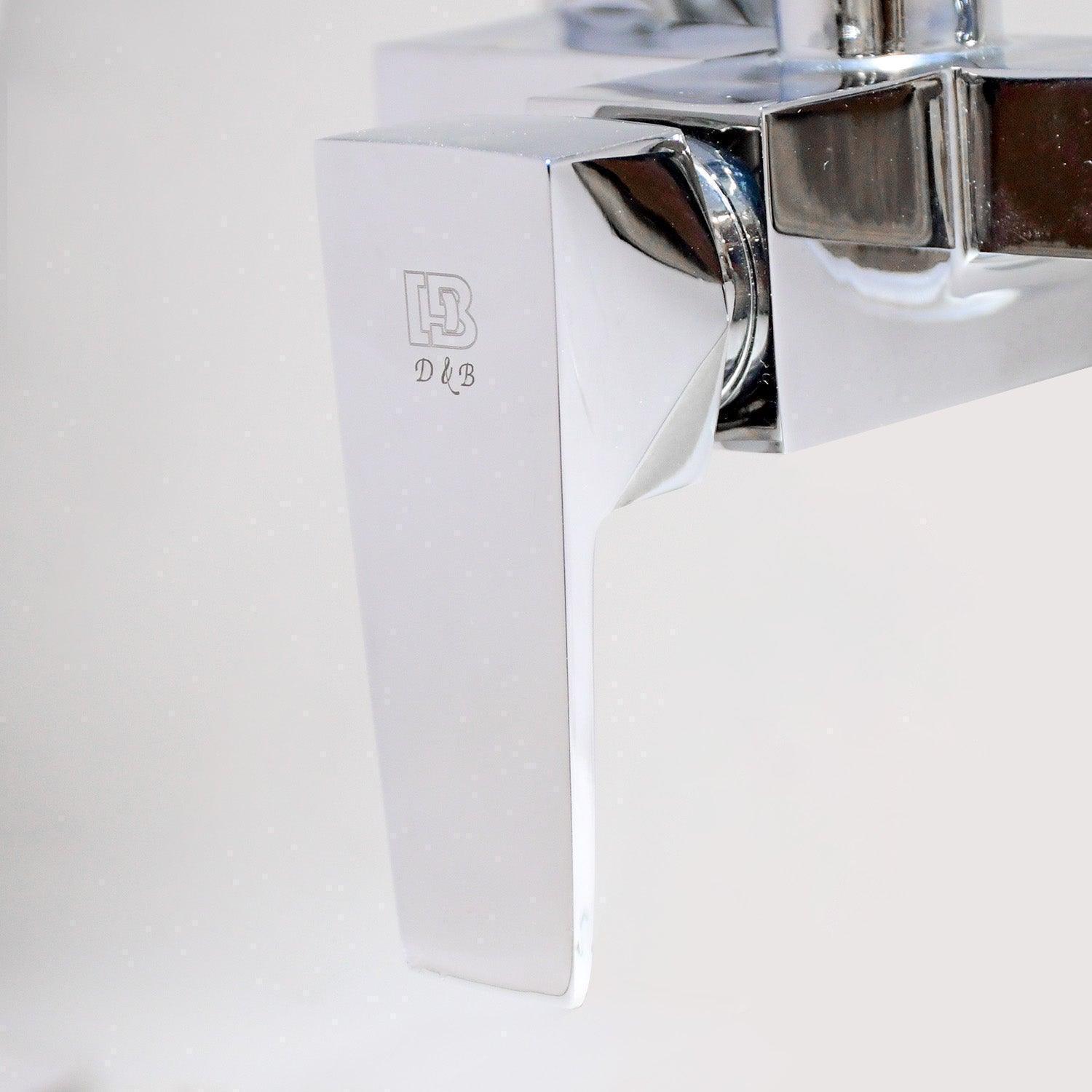ENIGMA Brass Kitchen Sink Mixer Single Lever Wall Mounted Brass Spout Complete - D&B Bathware