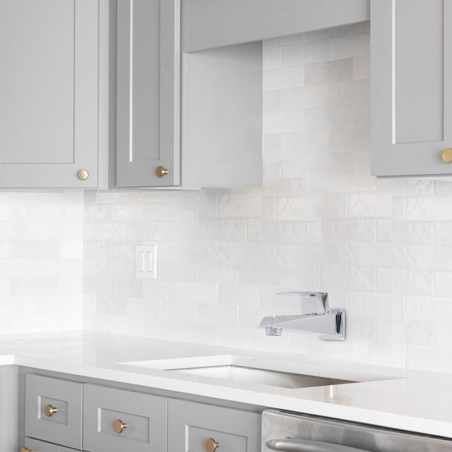 ENIGMA Brass Long Body Bib Tap – Chrome Finish for Bathroom & Kitchen Sink/Basin - D&B Bathware