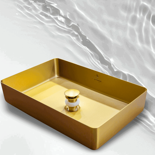 Empire Gold Metallic Wash Basins | Luxurious Bathroom Elegance - D&B Bathware