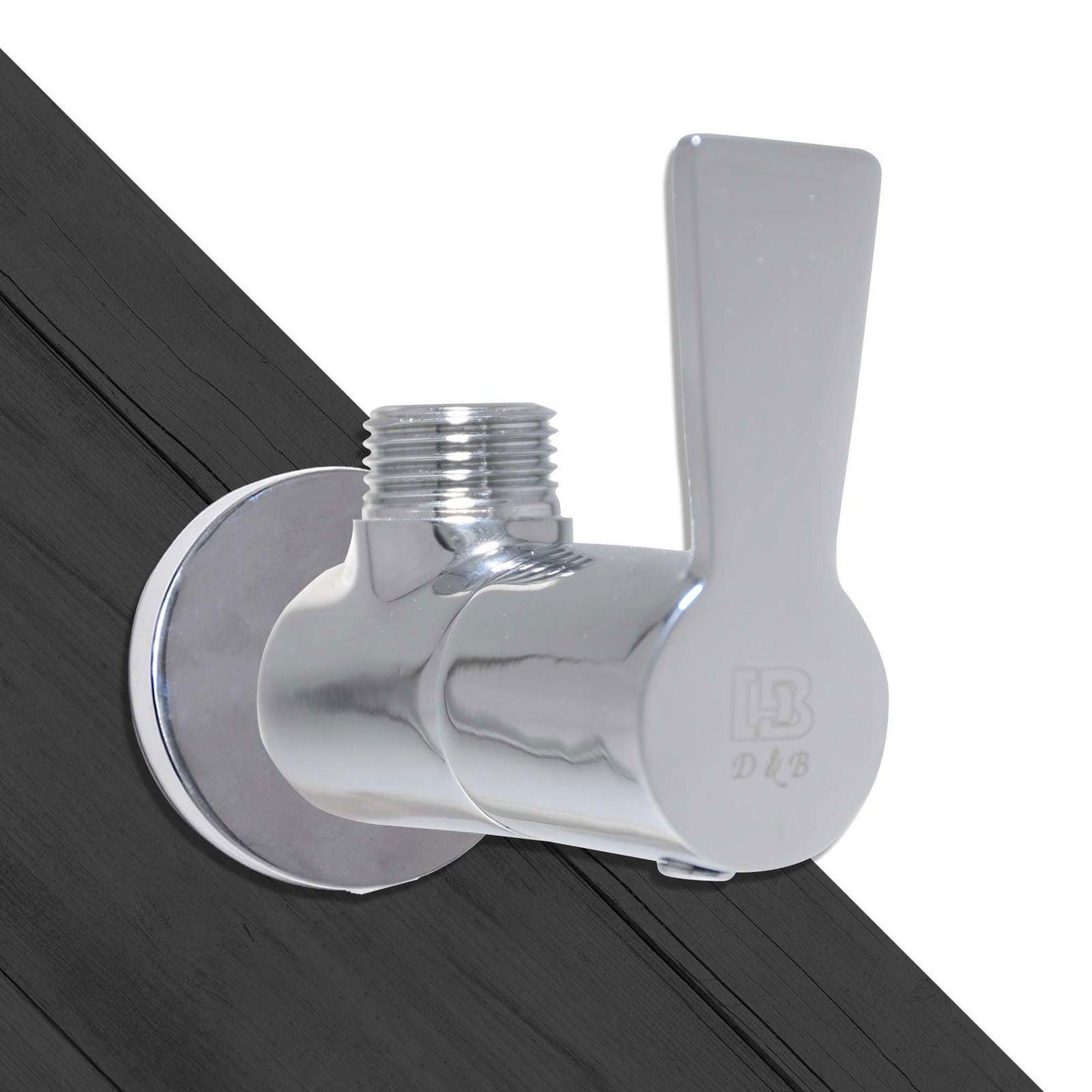 Full Brass Angle Valve Tap with Flange – Durable Tap, Stylish - D&B Bathware